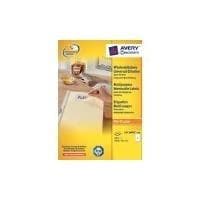 Avery L4737REV-100 - Vit - Rundad rektangel - 63,5 x 29,6 mm - A4 - Papper - Universal (L4737REV-100)