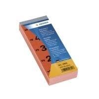 HERMA-numerolevy, itseliimautuva, 28 x 56 mm, punainen 1-500, 5 numeroa per arkki, 100 arkkia per lohko (4892)