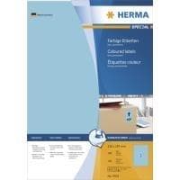 HERMA Special - Permanenta självhäftande matta pappersetiketter - Blå - A4 (210 x 297 mm) - 100 etikett(er) (100 ark x 1) (4403)