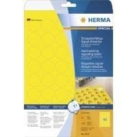 HERMA Special - Självhäftande, väderbeständiga, matta filmetiketter för utomhusbruk - Gul - 30 x 30 mm 1200 etikett(er) (25 ark x 48) (8034)