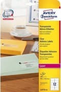Miniatyrbild 1 av 3: Avery transparenta etiketter QuickPEEL-format 991 x 423 mm (bxh) 300 stycken 12 per ark