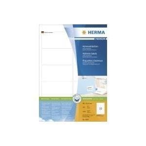 HERMA SuperPrint - självhäftande etiketter - vit - 50,8 x 96 mm - 1000 st. (4667)