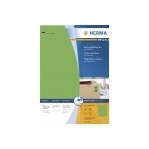 HERMA SuperPrint - selvklæbende etiketter - grøn - A6 (105 x 148 mm) - 400 stk. (4399)