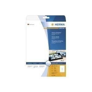 HERMA SuperPrint - Självhäftande etiketter, blank - vit - A4 (210 x 297 mm) - 25 st. (4909)