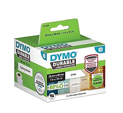 DYMO 2112285 Etiketter Rulle 89 x 25 mm Polypropylenfilm Hvid 700 St. Permanent Universal Label