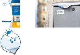 HERMA 4601 väderbeständiga filmetiketter för bläckstråleskrivare DIN A4 (210 x 148 mm, 40 ark, film, matt) självhäftande, utskrivbara, permanenta bläc