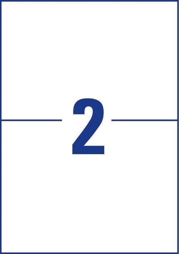 Avery Zweckform 3655-200 etikett Vit rektangel Permanent 440 st.