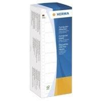 HERMA Computeretiketter - Fanfold perforerede permanente selvklæbende matte kontinuerlige papiretiketter - hvide - 50,8 x 23 mm - 12000 label(s) (2 ar