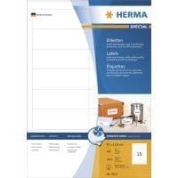 HERMA InkPrint Special - självhäftande etiketter - vit - 33,8 x 96,5 mm - 90 g/m2 - 1600 st. (100 ark x 16) (4815)