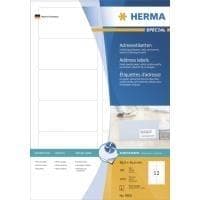 HERMA Special - Permanent självhäftande, matt, bestruket papper adressetiketter - vit - 88,9 x 46,6 mm - 90 g/m2 - 1200 etikett(er) (100 ark x 12) (88