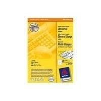 Avery - etiketter til generelle formål - hvide - 105 x 74 mm - 800 etiketter (100 ark x 8) - (3427)