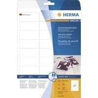 HERMA Special - Permanent självhäftande, matt etikett gjord av skydds-/förseglingsfilm - vit - 63,5 x 29,6 mm 675 etikett(er) (25 ark x 27) (4233)