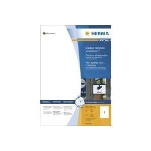 HERMA Special Udendørs selvklæbende folie - selvklæbende mat folieetiketter - hvid - A4 (210 x 297 mm) 10 stk. (9501)