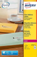 Miniatyrbillede 1 af 5: Avery L7551-25 gennemsigtig printeretiket