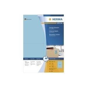 HERMA SuperPrint - itseliimautuvat tarrat - sininen - A6 (105 x 148 mm) - 400 kpl. (100 arkkia x 4) (4398)