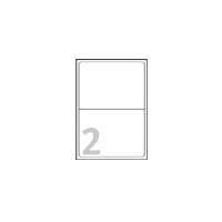 Avery - Adressetiketter - vit - 199,6 x 143,5 mm - 200 etikett(er) (100 ark x 2) (L7168-100)