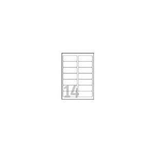 Avery - Polyesteretiketter - Klara - 99,1 x 38,1 mm - 350 etikett(er) (25 ark x 14) (L7563-25)