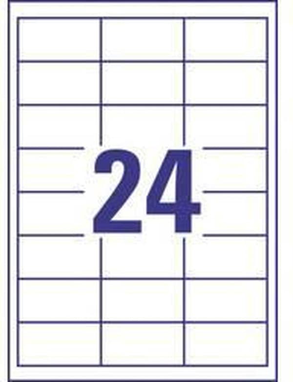 Private label Avery 3658 Universal Label 64,6x33,8mm