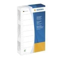 HERMA-tietokonetarrat - Taitettavat, rei'itetyt, pysyvästi itseliimautuvat, mattapintaiset jatkuvapaperitarrat - valkoinen - 147,32 x 99,2 mm - 1000 t