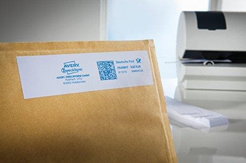 AVERY Zweckform 3428 frankeringsetiketter (för Frama, papper matt, 150 x 50 mm) 500 st vit