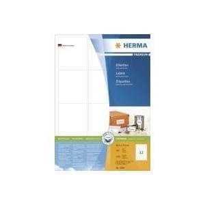 HERMA SuperPrint - itseliimautuvat tarrat - valkoinen - 63,5 x 72 mm - 1200 kpl. (4266)