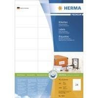 HERMA SuperPrint - etiketter - hvid - 33,8 x 70 mm - 2400 stk. (100 ark x 24) (4263)