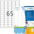 Miniatyrbillede 1 af 7: HERMA Adresselabels Premium A4 38,1x21,2 mm runde hjørner hvidt papir mat 6500 stk.