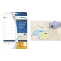 HERMA Special - Självhäftande adressetiketter (matt) - transparent - 63,5 x 38,1 mm 525 etikett(er) (25 ark x 21) (8670)