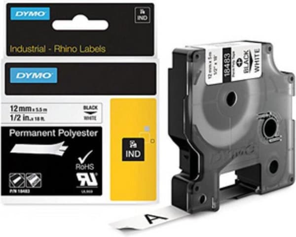DYMO 19mm RHINO Permanent Polyester Label Printer Tape D1