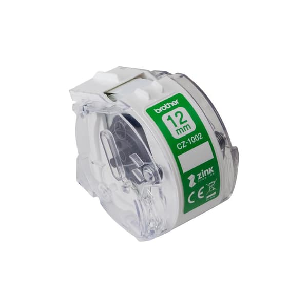 Brother CZ-1002 - Rulle (1,2 cm x 5 m) 1 rulle(r) kontinuerlige etiketter - til Brother VC-500W (CZ1002)