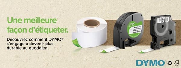 Dymo LabelWriter - D1 Etiketter Selbstklebend - 19 mm x 7 m - Schwarz auf Gelb - (S0720880)