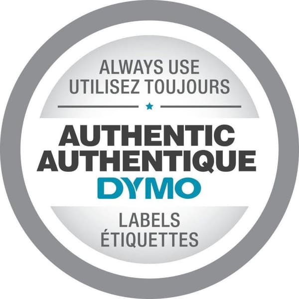 Dymo LabelWriter - D1 Etiketter Selbstklebend - 19 mm x 7 m - Schwarz auf Gelb - (S0720880)