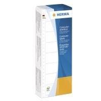 HERMA Computeretiketter - Leporello-foldede, perforerede, permanent selvklæbende, matte kontinuerlige papiretiketter - hvide - 88,9 x 23 mm - 2000 lab