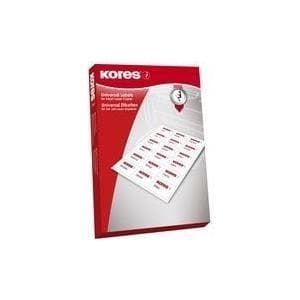 Kores filrygetiketter, 192 x 61 mm, blå bred, kort - 1 stk (L19061.251)
