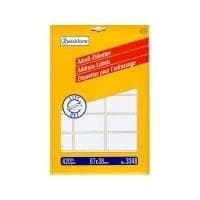 Avery Zweckform - permanent självhäftande adressetiketter - vit - 67 x 38 mm - 420 etikett(er) (20 ark x 21) (3348)