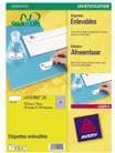 Avery - Avtagbart lim - Vit - A4 (210 x 297 mm) 25 etikett(er) (25 ark x 1) etiketter