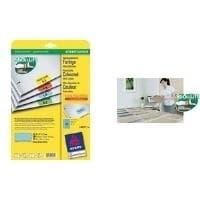 Avery Zweckform - Avtagbart lim - Gul - 38,1 x 21,2 mm 1300 etikett(er) (20 ark x 65) etiketter