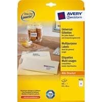 Avery 6175 - Vit - Rektangel - 105 x 48 mm - A4 - Papper - Universal (6175)