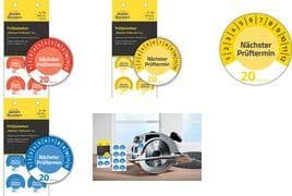 AVERY Zweckform 80 teststickers Næste testdato 20xx (med årstal til selv at indtaste, modstandsdygtig, selvklæbende, Ø 30 mm, teststicker, testforsegl