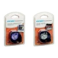 DYMO LetraTAG - Metallisk tape - Sølv - Rulle (1,2 cm x 4 m) - 1 rulle(r) (S0721750)