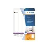 HERMA Special - Pysyvät itseliimautuvat, mattapintaiset paperiarkit - valkoinen - 38 x 297 mm - 90 g/m2 - 125 tarraa (25 arkkia x 5) (4830)