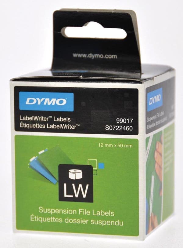 Dymo hængefiletiketter