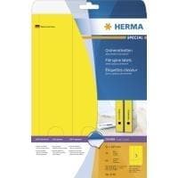HERMA Special - Pysyvät itseliimautuvat mattapintaiset läpinäkymättömät paperiarkistointitarrat - Keltainen - 61 x 297 mm - 60 tarraa (20 arkkia x 3)