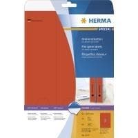 HERMA Special - Rei'itetyt pysyvät itseliimautuvat läpinäkymättömät paperiarkistointitarrat - Punainen - 61 x 297 mm - 60 tarraa (25 arkkia x 3) (5137