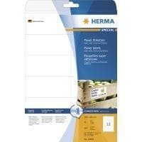 HERMA Special - Extra starka, självhäftande, matta pappersetiketter - vita - 105 x 48 mm - 300 etikett(er) (25 ark x 12) (10908)
