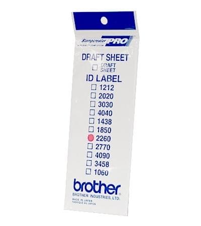 Brother ID2260 printeretiket