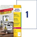 Miniatyrbild 1 av 6: Avery Zweckform Heavy Duty L4775 - polyester - matt - permanent lim - vit - A4 (210 x 297 mm) - 75 g/m² - 8 etikett(er)