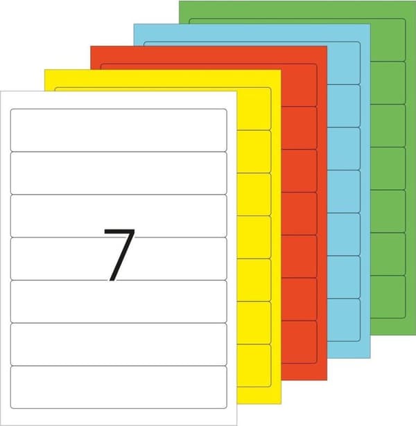 HERMA mappeetiketter hvid 192X38mm 25 ark A4 175p.