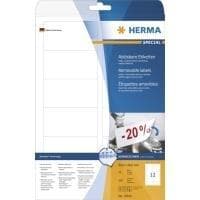 HERMA Special - Itseliimautuvat irrotettavat mattapaperitarrat - valkoinen - 88,9 x 46,6 mm - 300 tarraa (25 arkkia x 12) (10010)