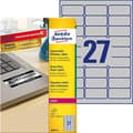 Miniatyrbild 1 av 6: Avery Zweckform Heavy Duty L6011 - Polyester - matt - permanent lim - silver - 63,5 x 29,6 mm - 78 g/m² - 216 etikett(er) (8 ark x 27) etiketter